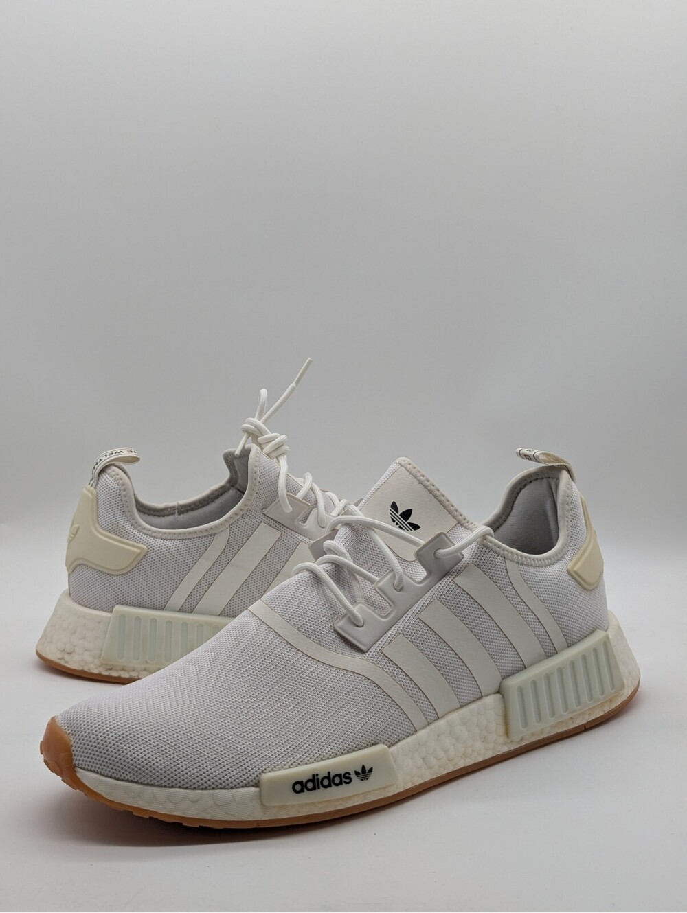 Mens Size 14 Adidas NMD_R1 Primeblue White Gum Low Boost Shoes Sneakers GZ9260